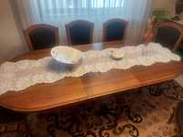 Mesa sala jantar em raiz nogueira