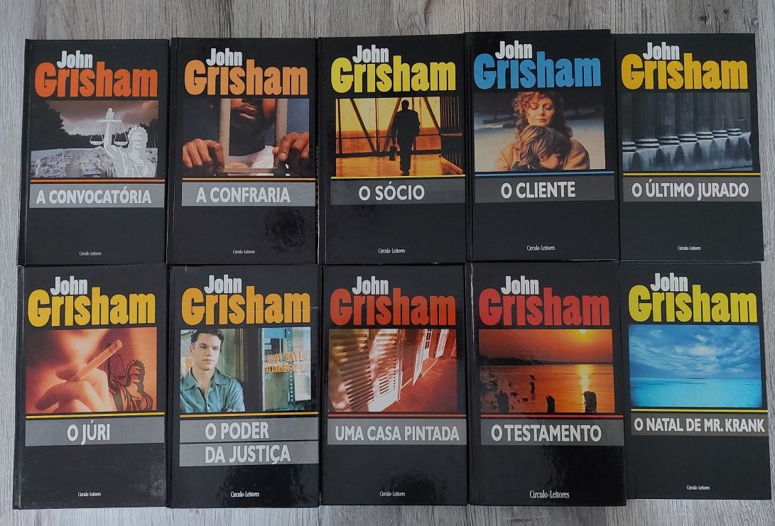 Livros de John Grisham - capa dura - Círculo de Leitores