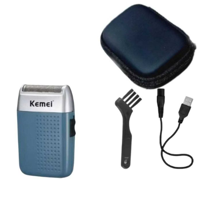 Аккумуляторная электро бритва триммер шейвер для  волос, бороды Kemei