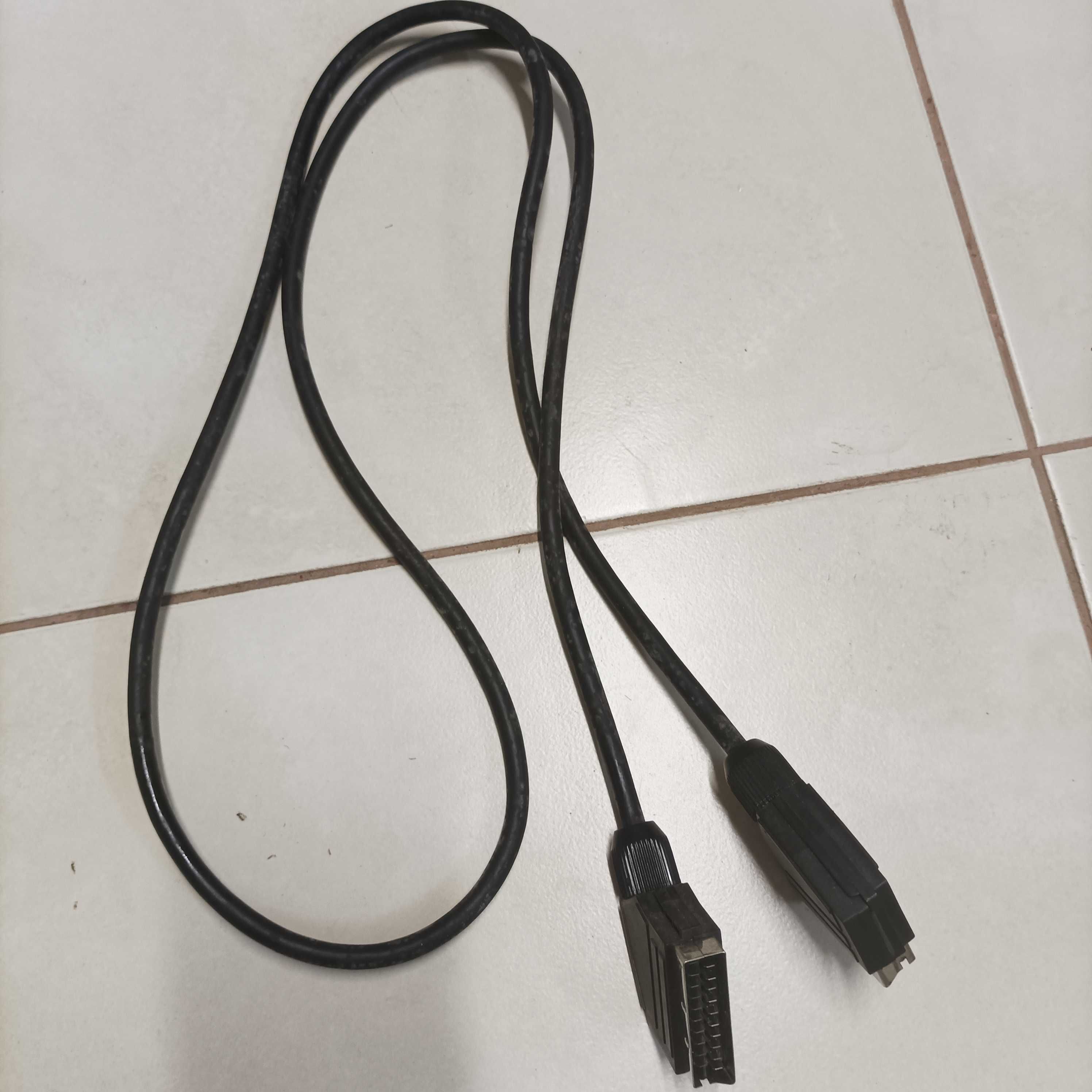 Kabel Euro Scart, Vivanco 1,5 m, pozłacany plus inne, zestaw