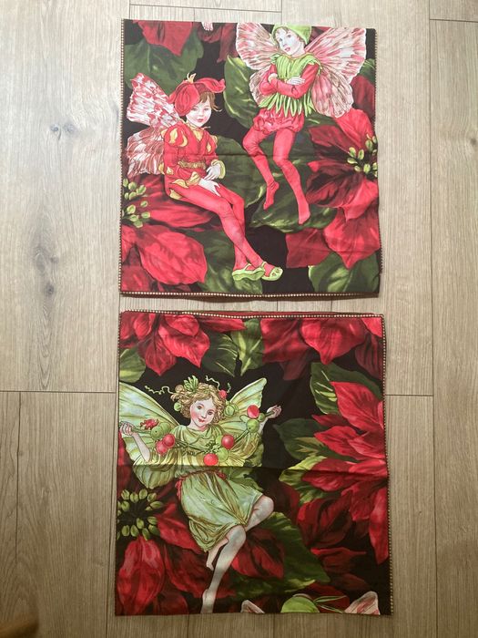 2 poszewki na poduszki ok 50 x 50 cm cudo unikat nowe