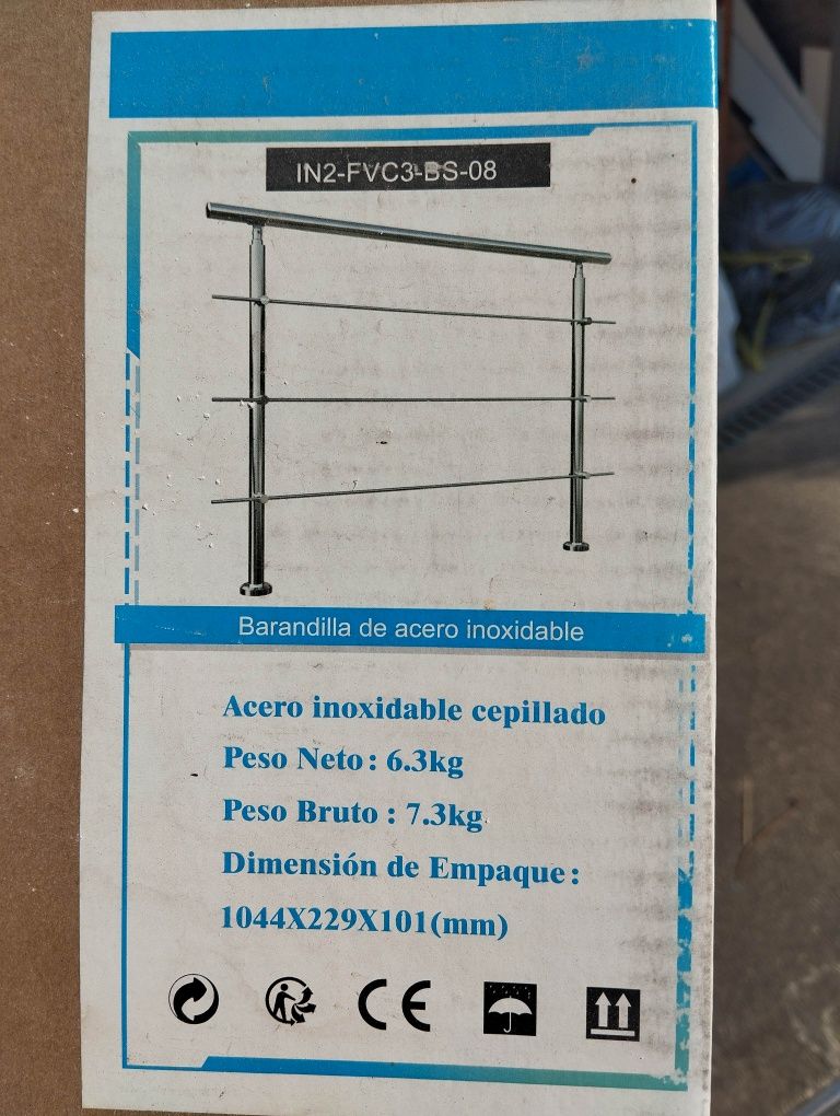 Protecção grade Varanda Varandim Aço inox