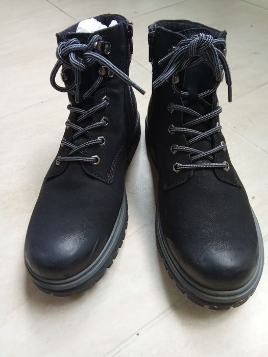 Trzewiki damskie skórzane czarne Lasocki rozmiar 42