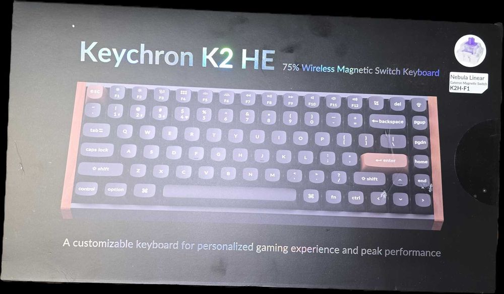 Klawiatura Keychron K2H-F1 HE Wireless Magnetic Switch Custom Keyboard