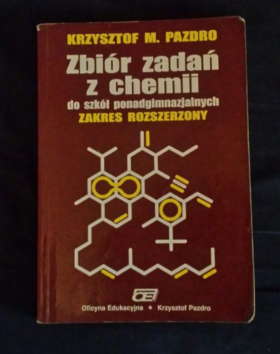 Zbiór zadań z chemii Krzysztof Pazdro Oficyna Edukacyjna  matura