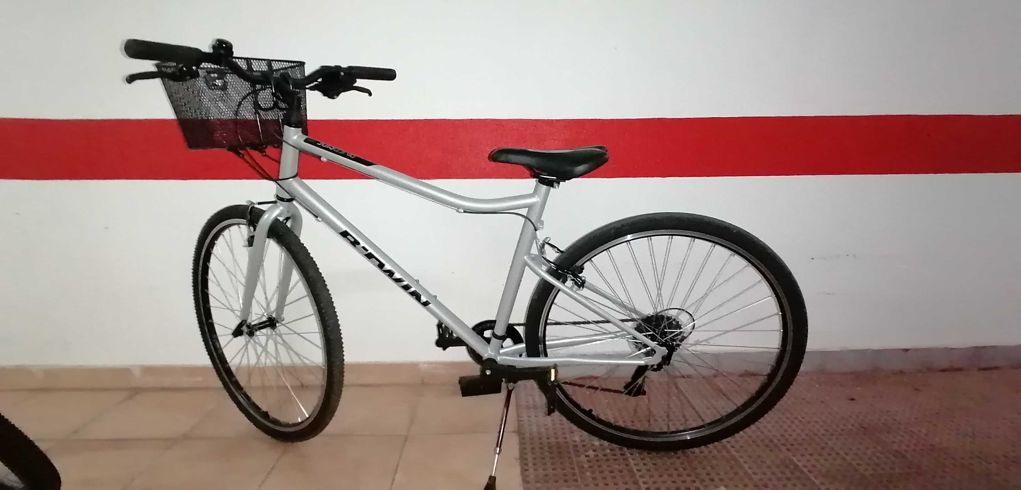 Bicicleta de Trekking RIVERSIDE 120 CINZA