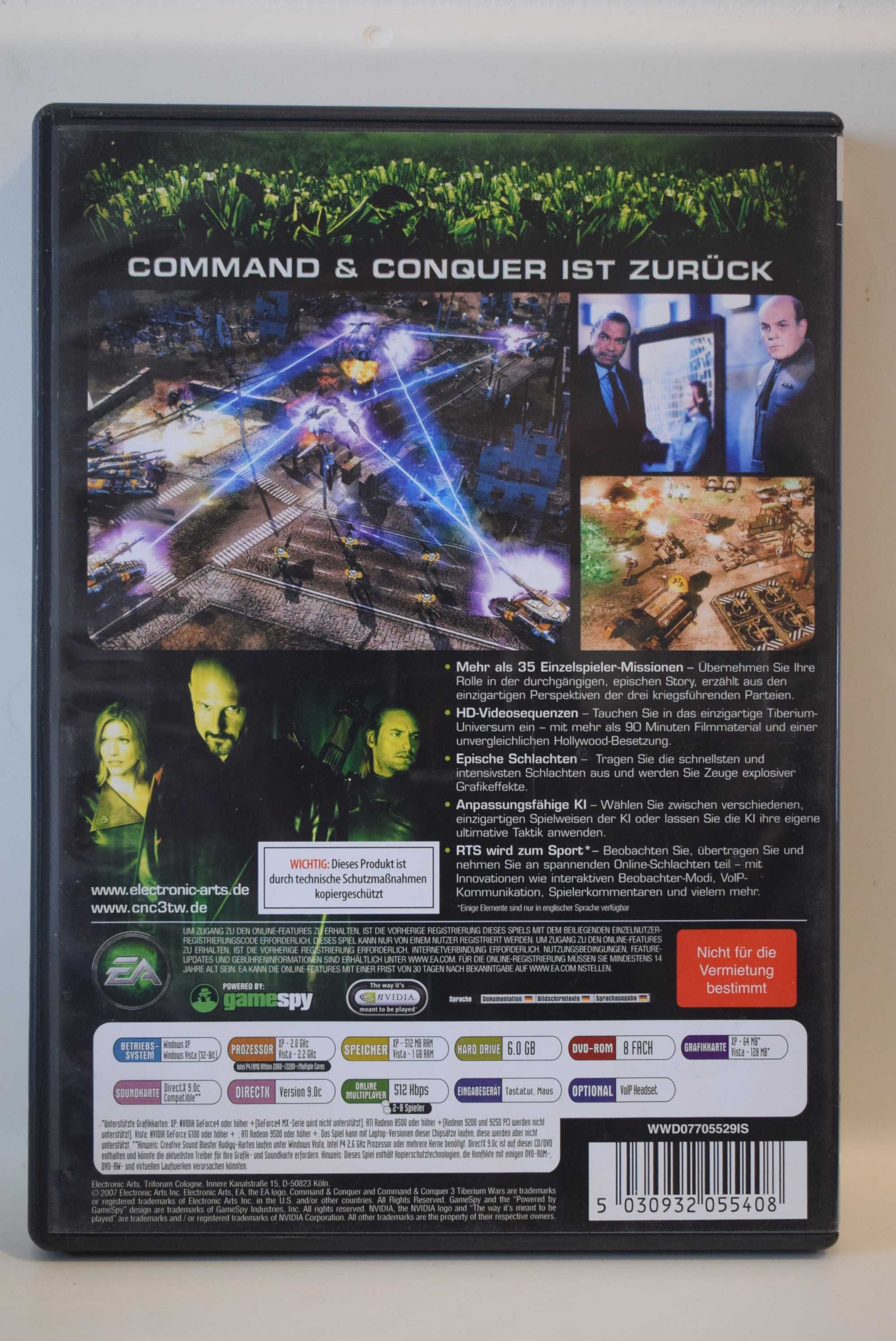 Command & Conquer 3  Tiberium Wars  PC DVD Rom