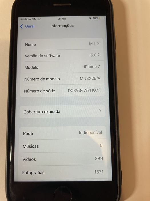 Iphone 7 usado 32 GB