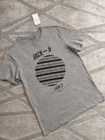 Фирменная футболка с принтом Jack & Jones р.L/XL