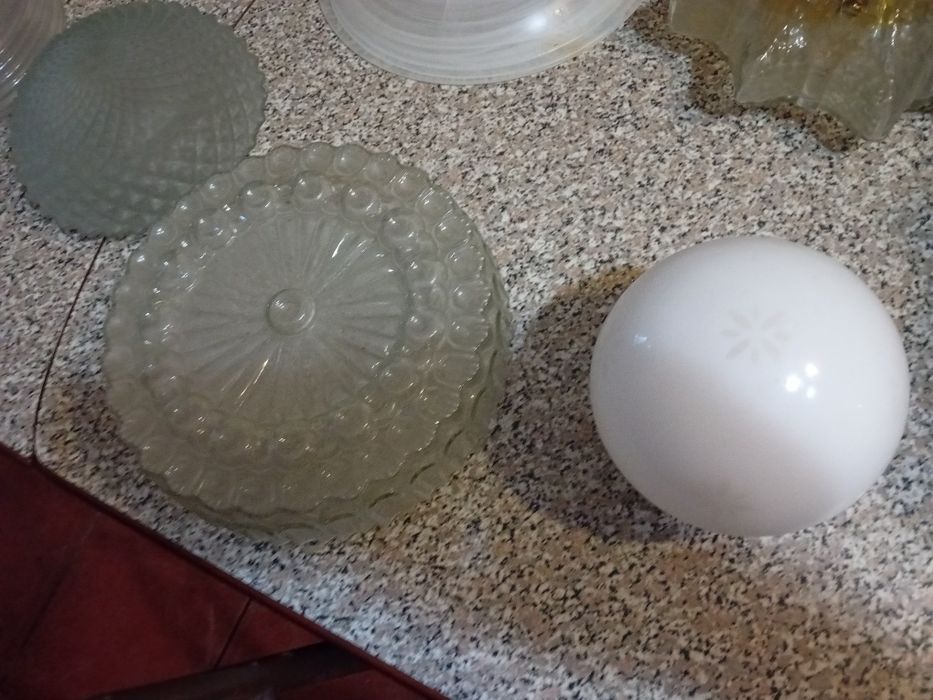 Conjunto de Abajours de Candeeiros de Tecto