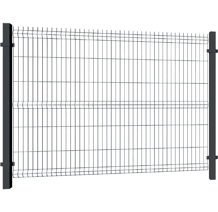 Ogrodzenie Panele ogrodzeniowe 3D malowane proszkowo KOLOR wys. 153 cm