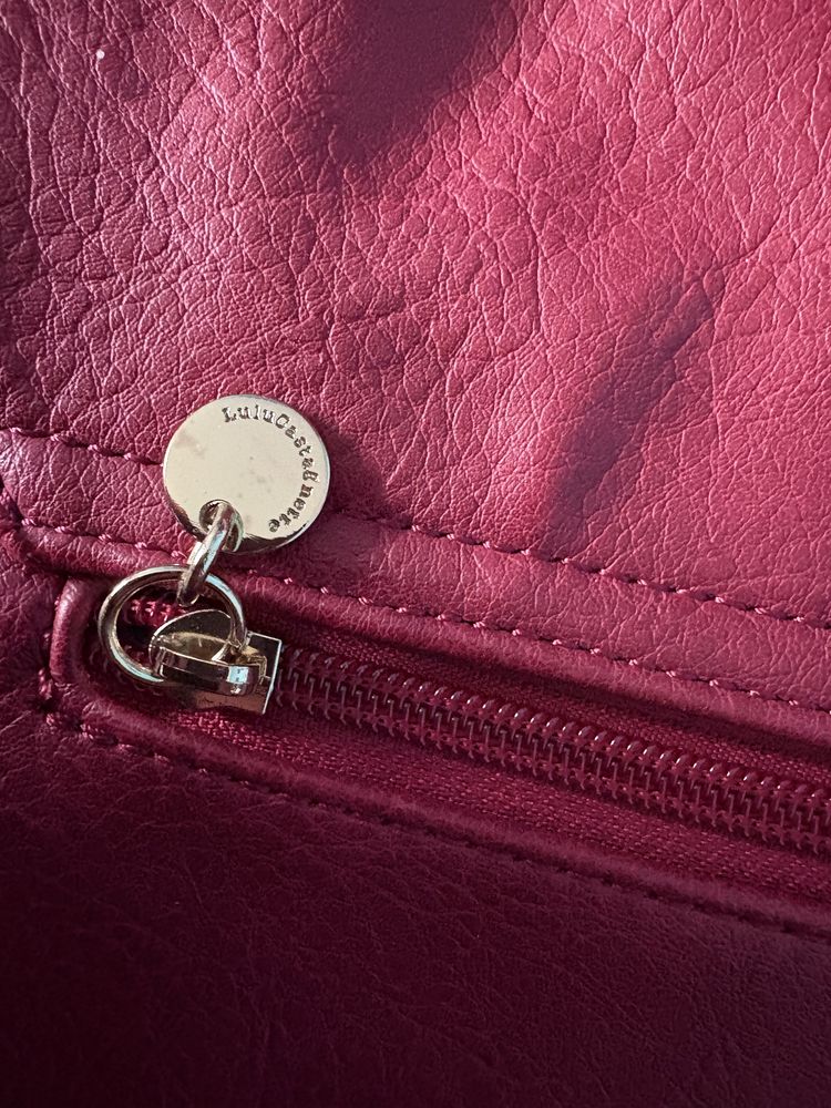 Bordowa listonoszka na ramię torba LuluCastagnette