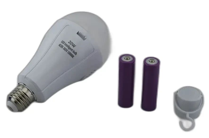 Енергозберігаюча лампа 20w з 2 змінними акумуляторами