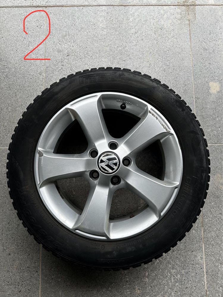 Alufelgi Volkswagen KBA 47104 Komplet Opony Ziomowe Pirelli