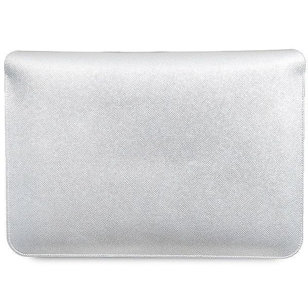 Pokrowiec Hello Kitty Pu Metal Logo na laptopa 14" - srebrny