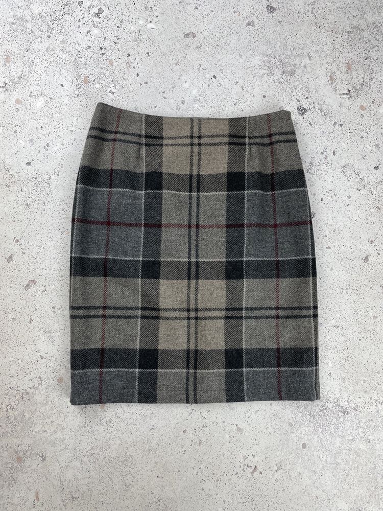 Barbour winter tartan women’s check wool skirt юбка спідниця оригінал