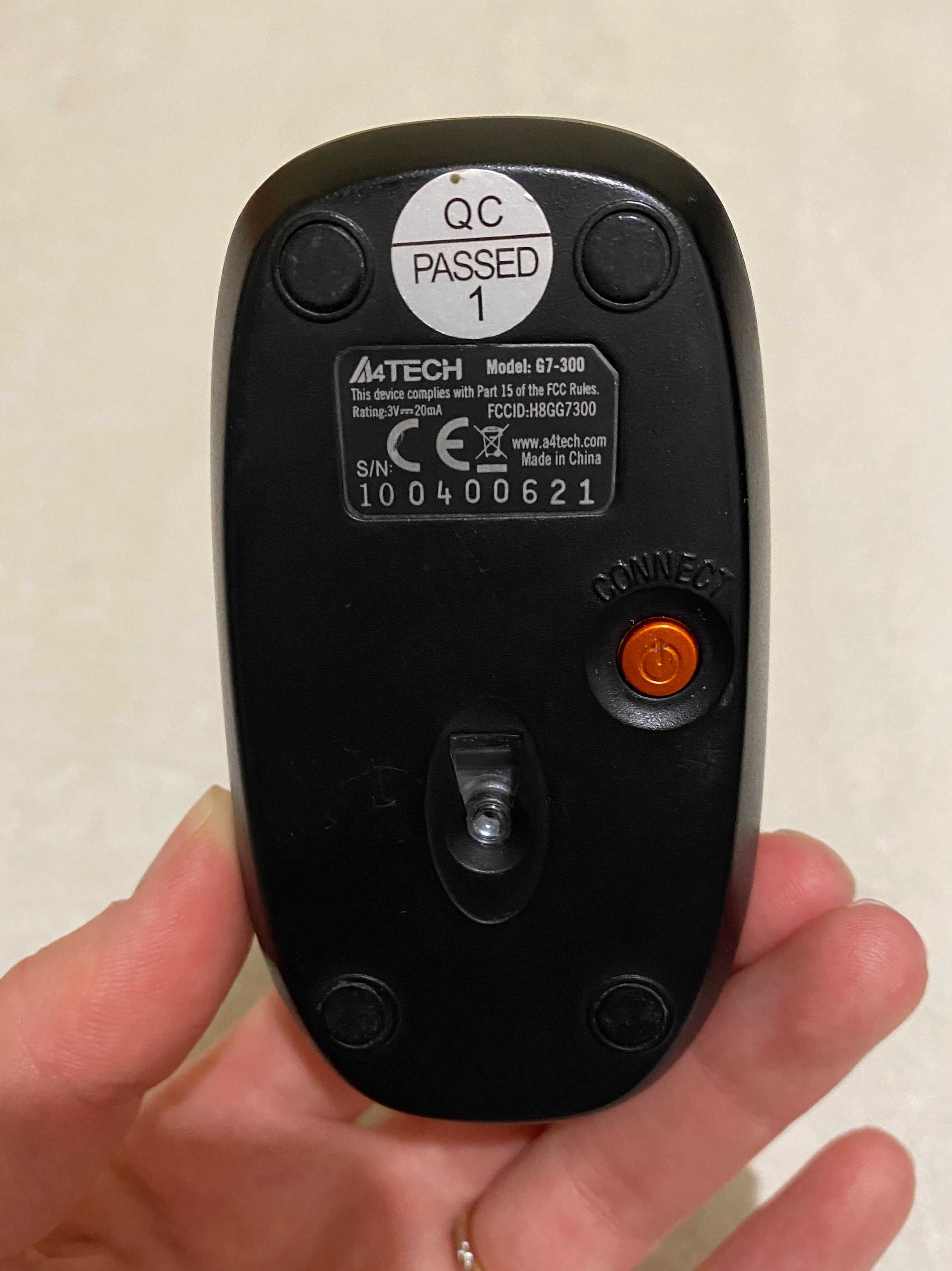 Беспроводная компьютерная мышка A4Tech G7-300 N-1 Wireless, 1600 dpi