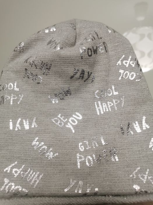 Podwójna czapka r.52-53 dla dziewczynki