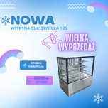 Witryna cukiernicza - 120 cm / 3 półki NOWA! GWARANCJA! OD RĘKI!