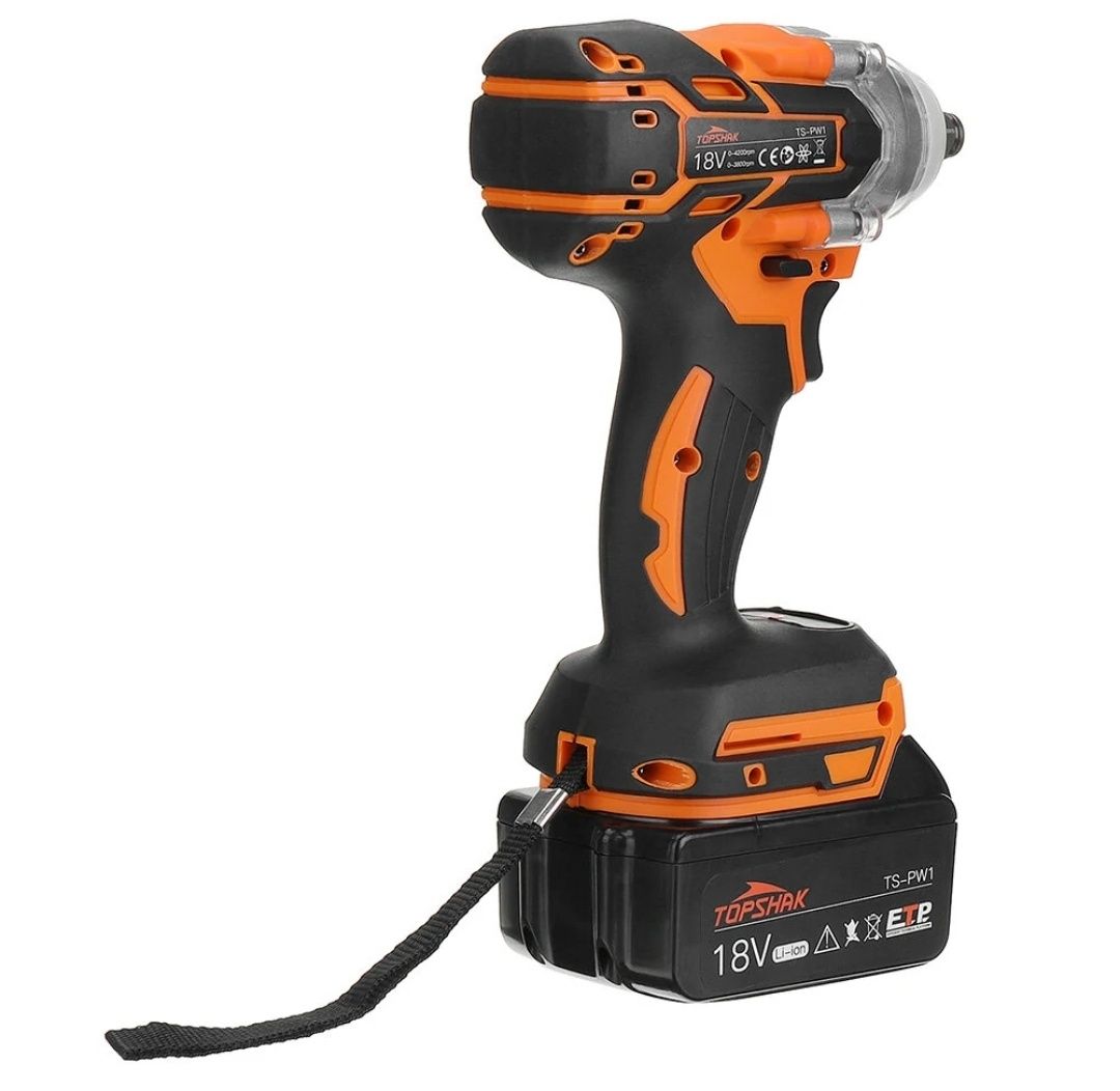 Chave de impacto sem fio TS-PW1 TOPSHAK 380N.m Aparafusadora
