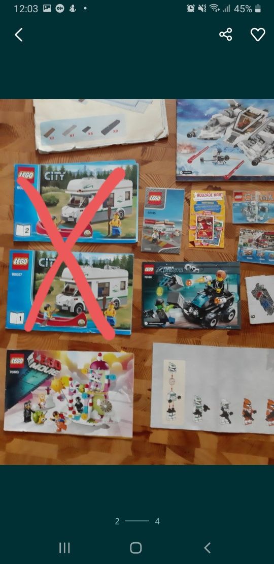 Instrukcje lego mix, chima, City, Hero factory, friends