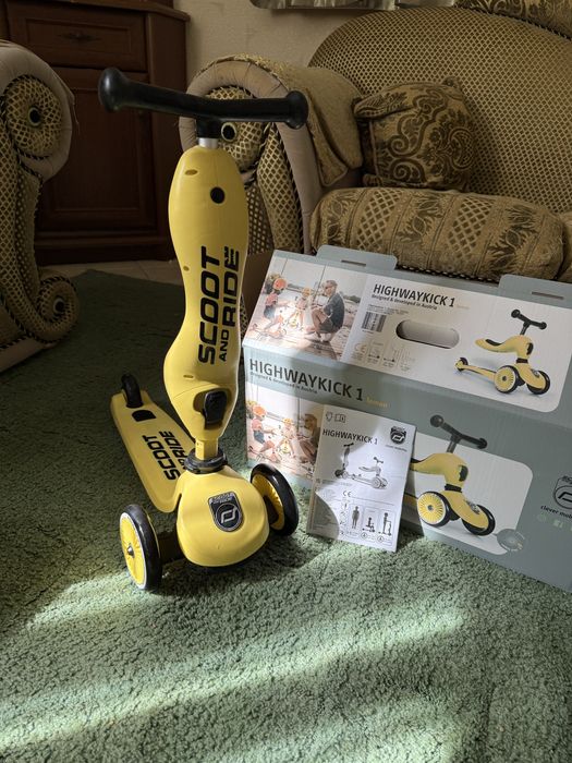 Scoot ride самокат 2 в 1