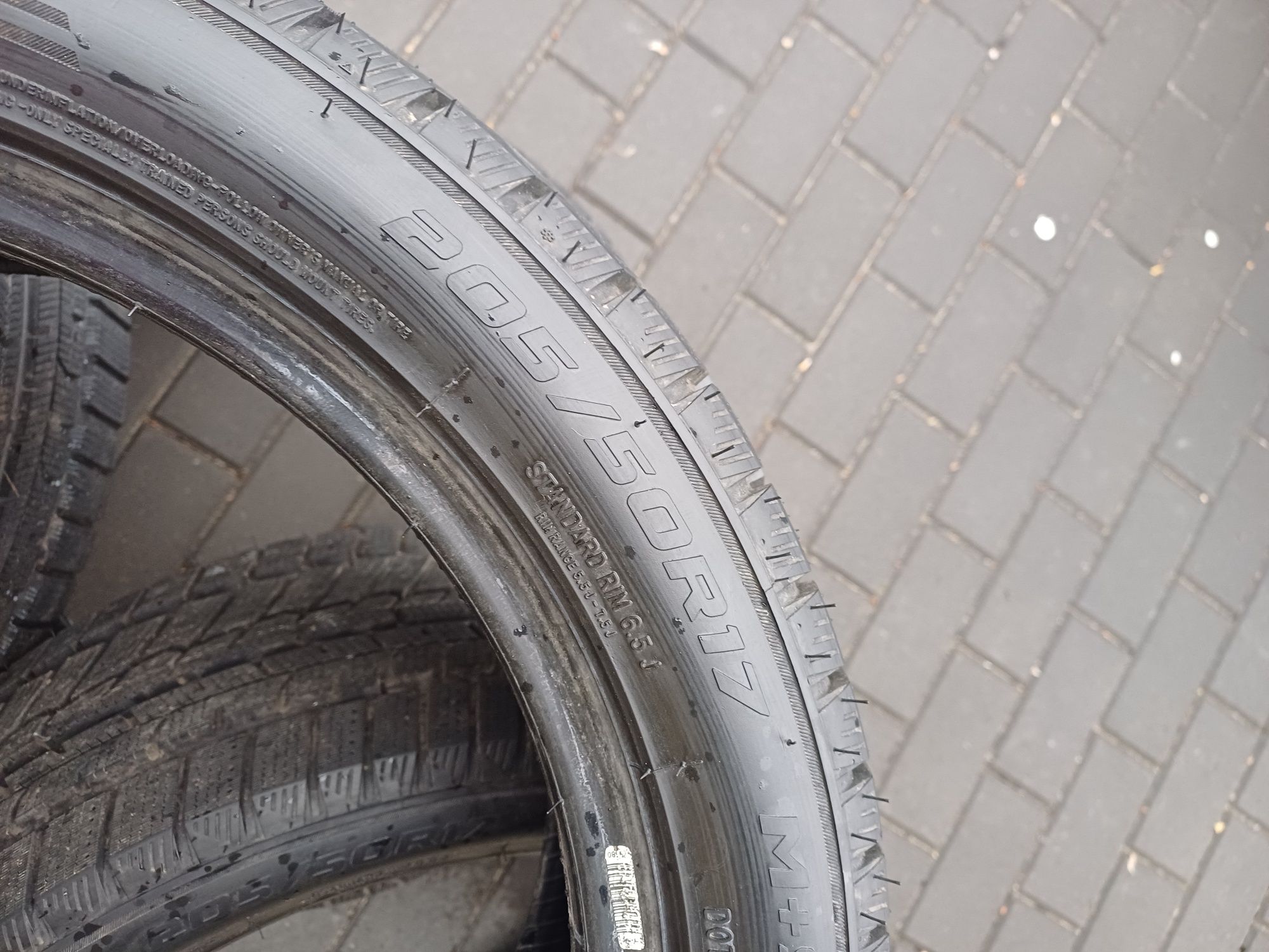 Nowe opony Zima 205/50/17 8.3mm bieżnik R17