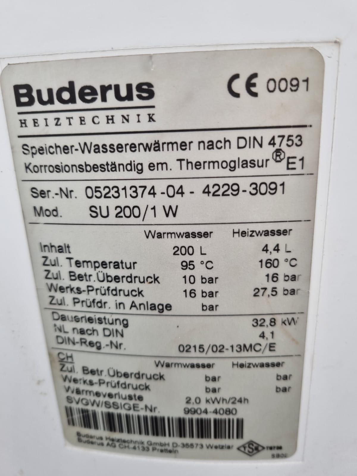 Kocioł gazowy Buderus logamax plus gb112 24kw plus zasobnik wody 200l