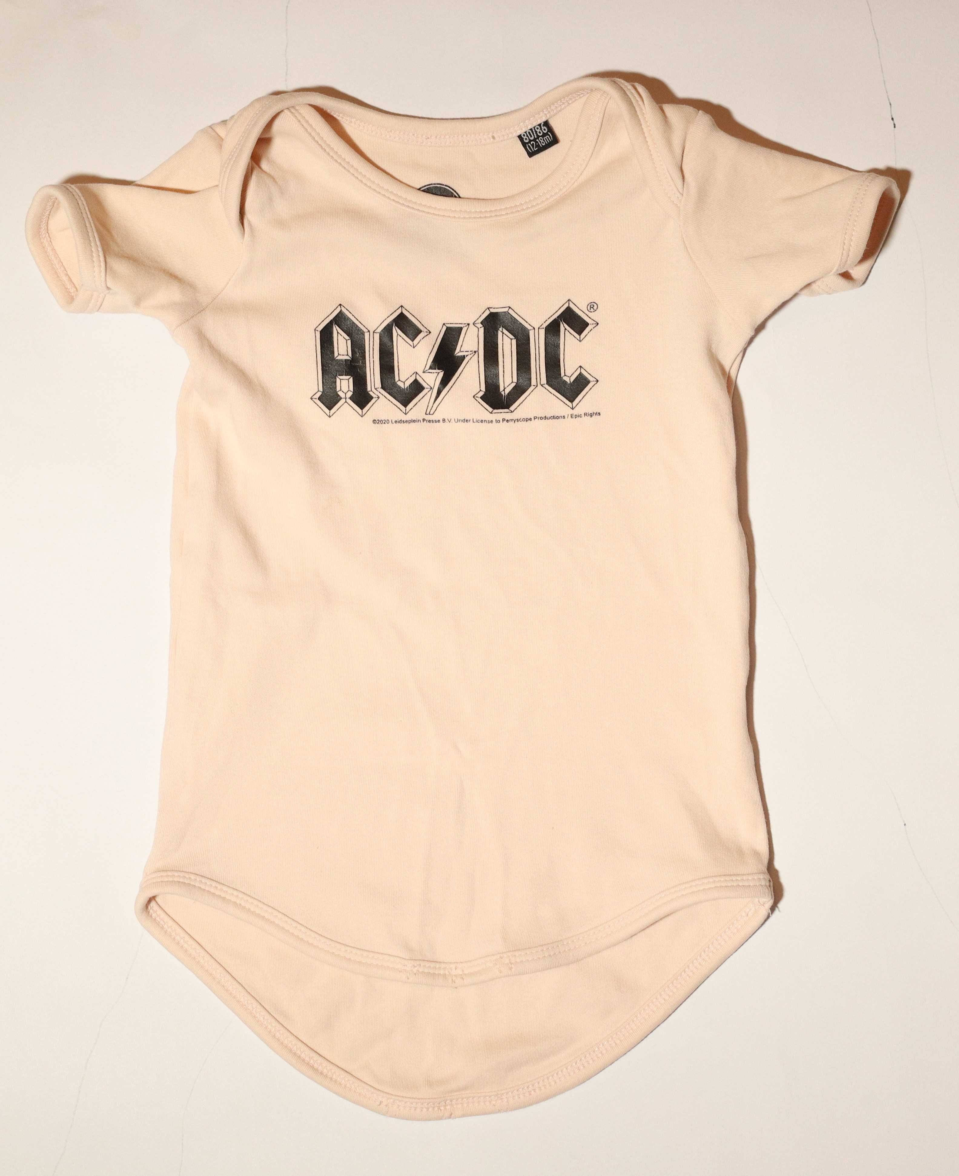 Bluzka z bodziaka AC/DC rozmiar 80/86