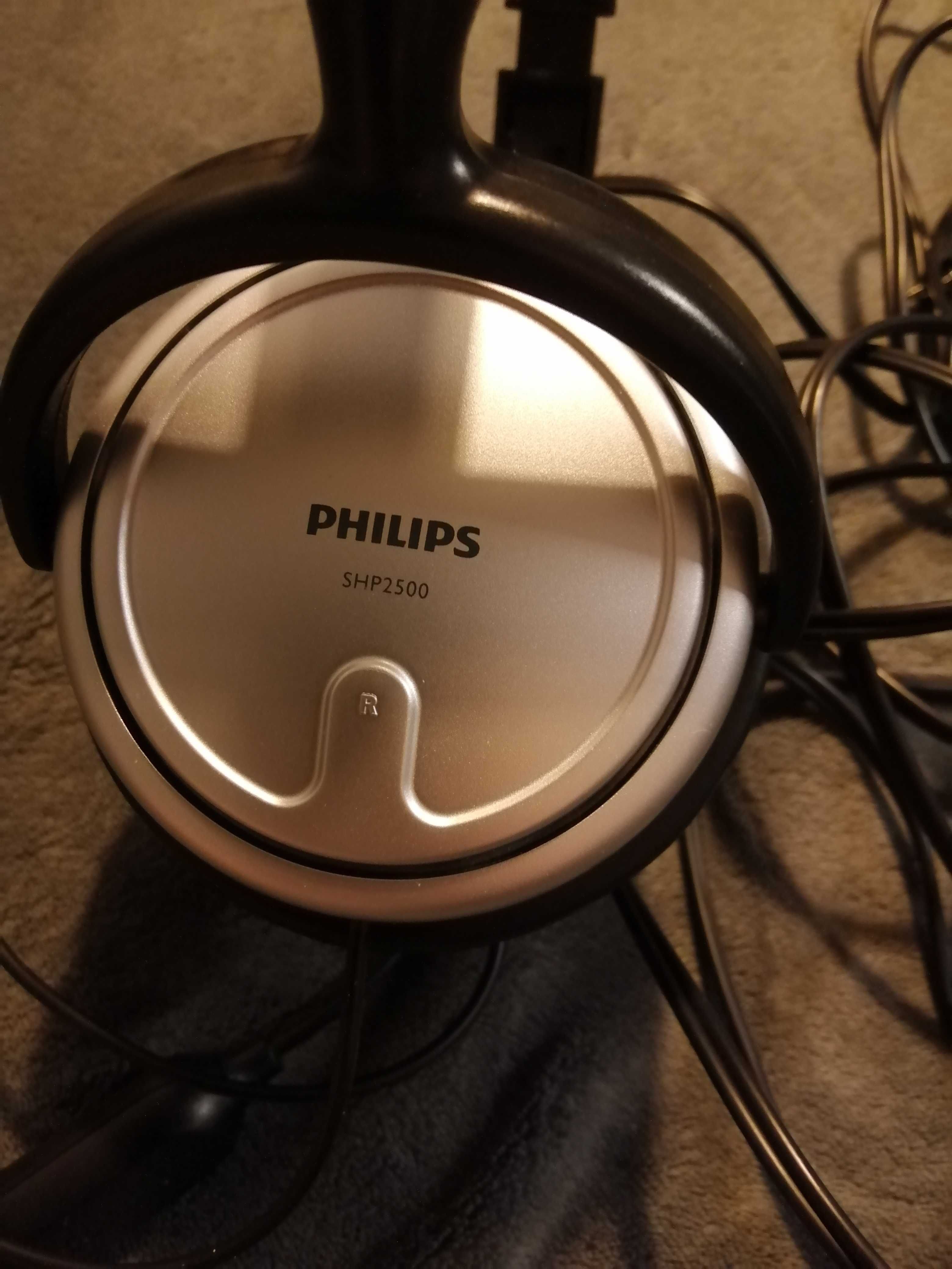 Philips słuchawki nauszne 5 metrów kabel z regulacją głośności