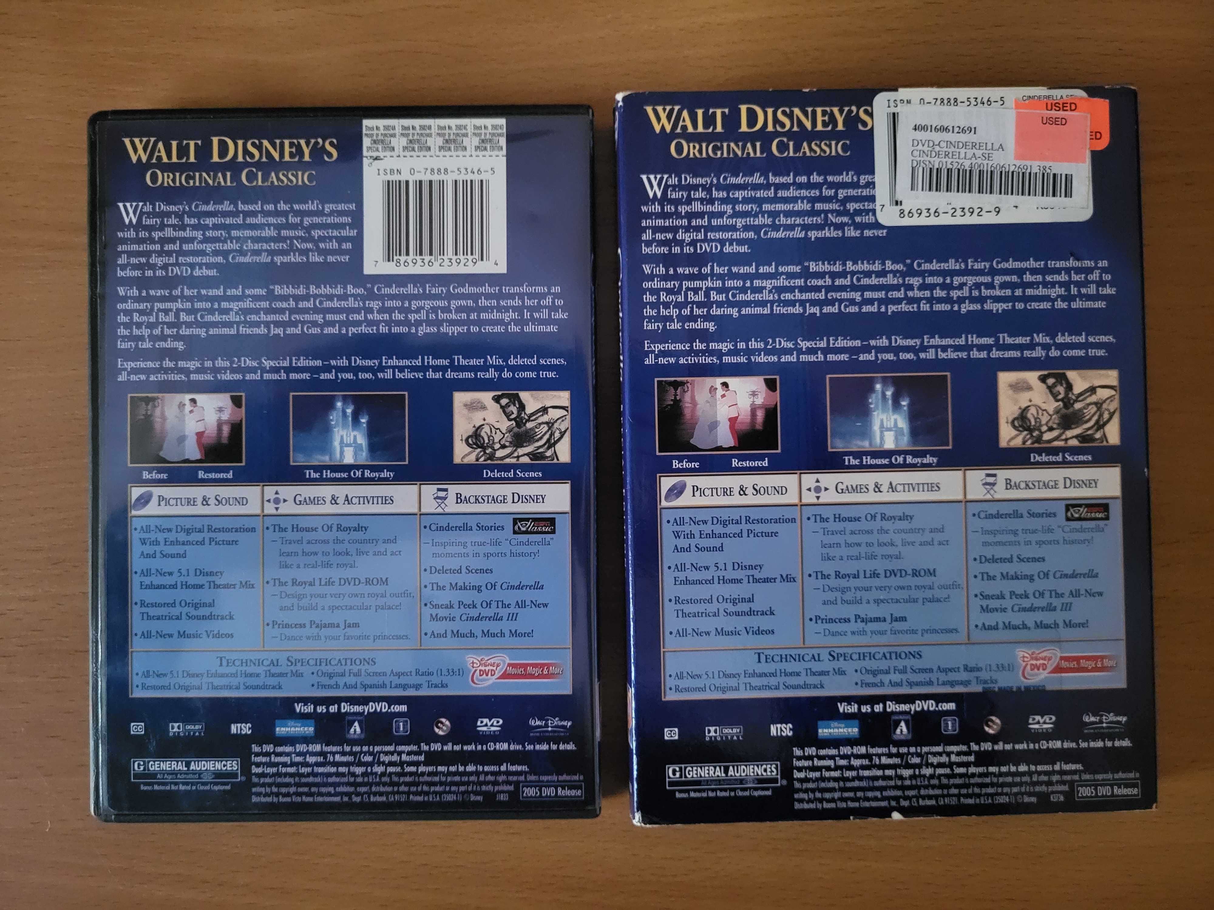 Cinderella Platinum Edition (Золушка) 2 DVD Оригінал Фірмовий