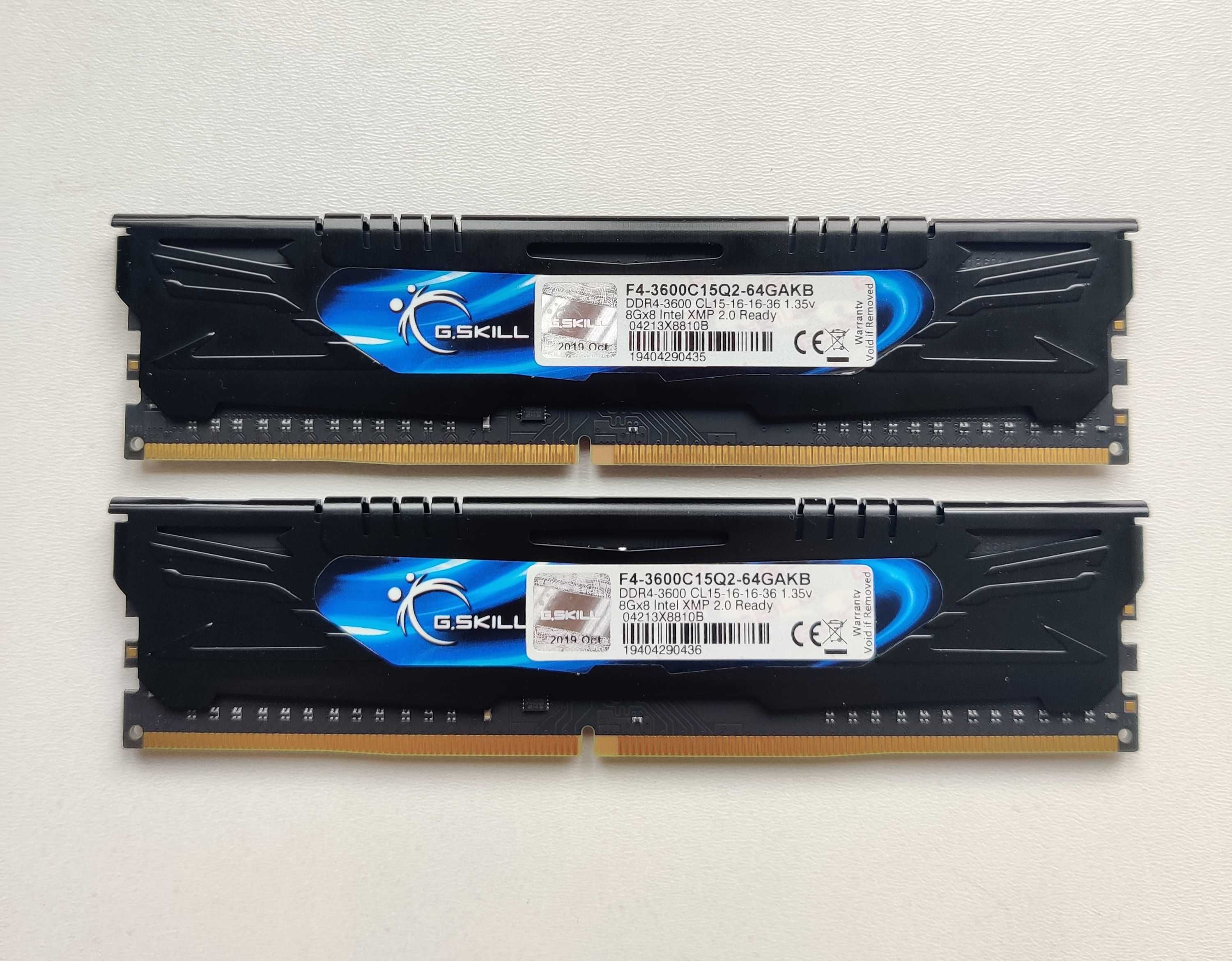 16GB 2x8GB 4x8GB B G.Skill ARES DDR4 3600MHz B-Die Samsung