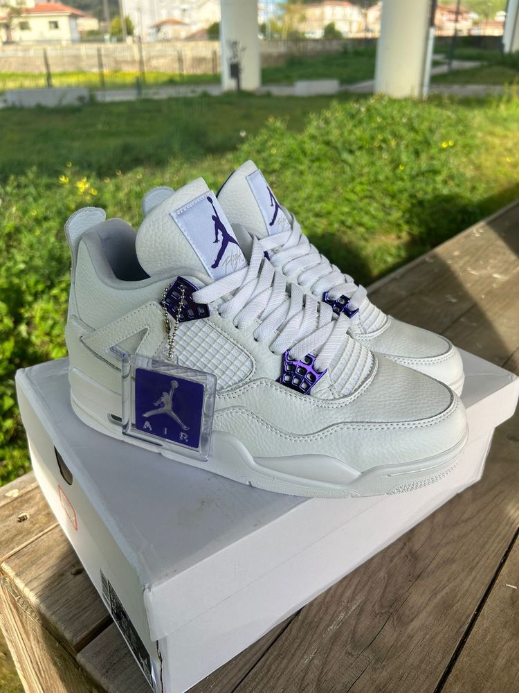 Nike Jordan4 'Metalic Purple'