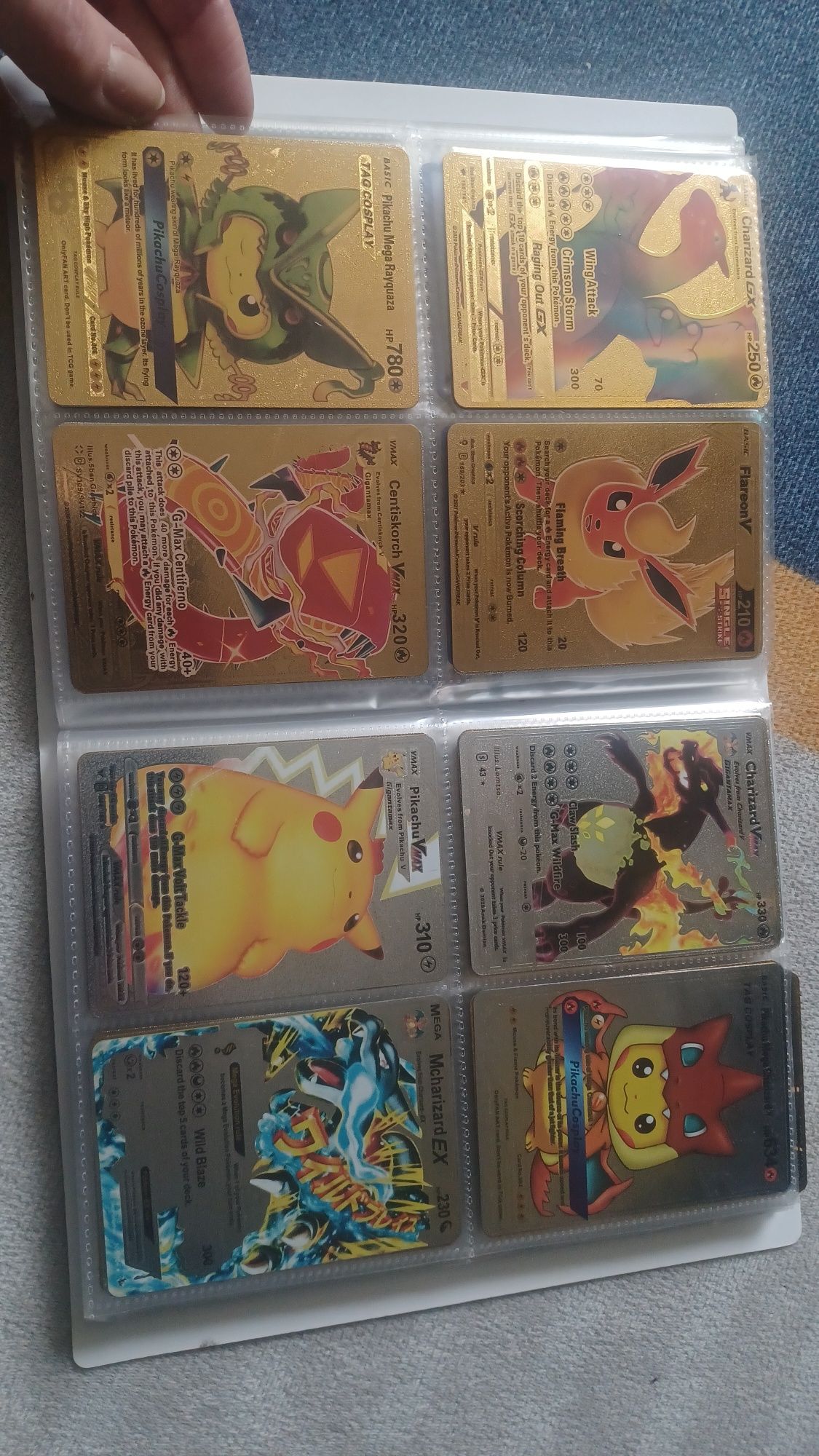 Album I karty Pokemon  ok 100 szt dużo złotych i srebrnych