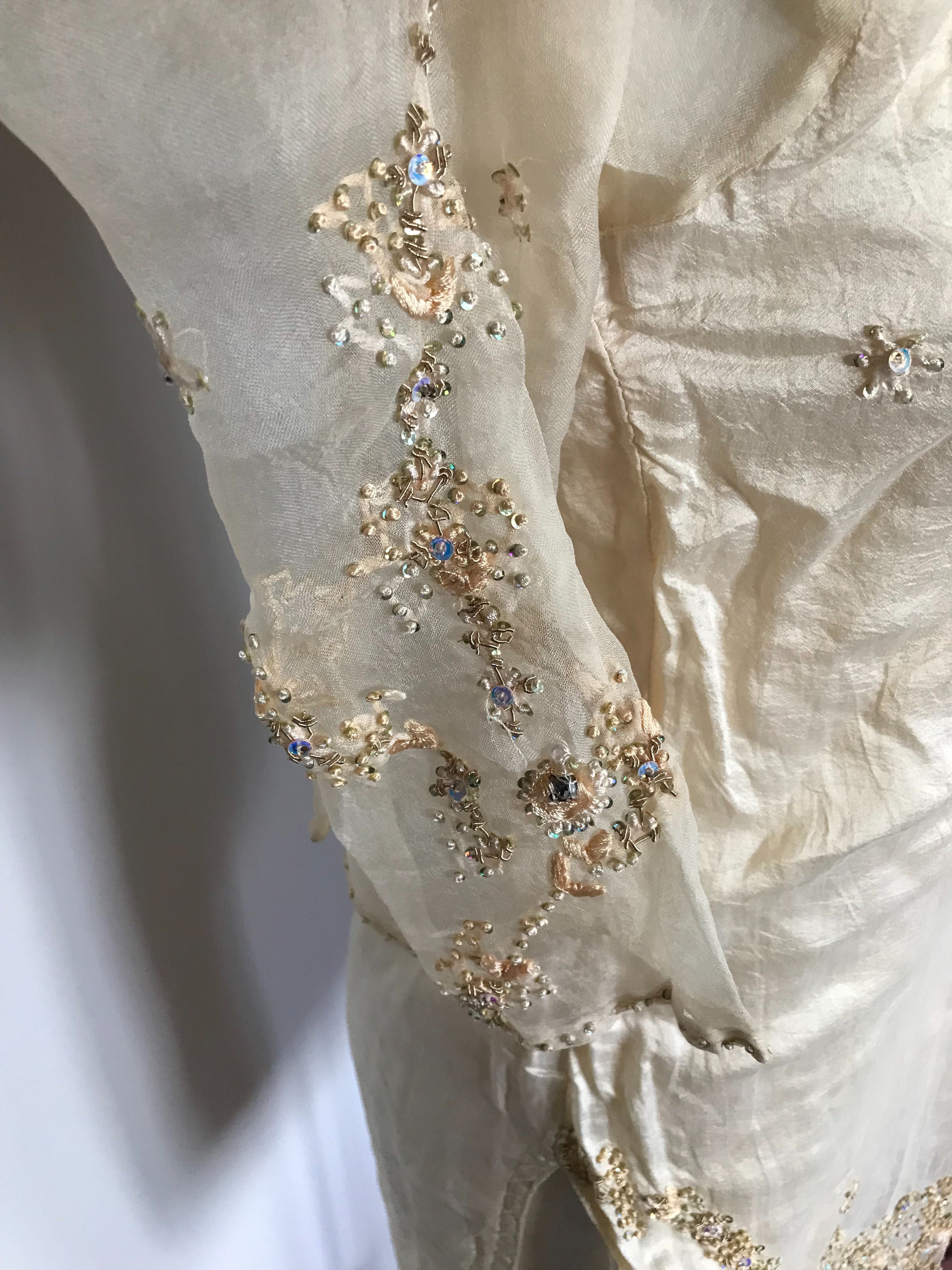 Sukienka tunika Roz.S zdobiona kamieniami cyrkoniami silk bluzka