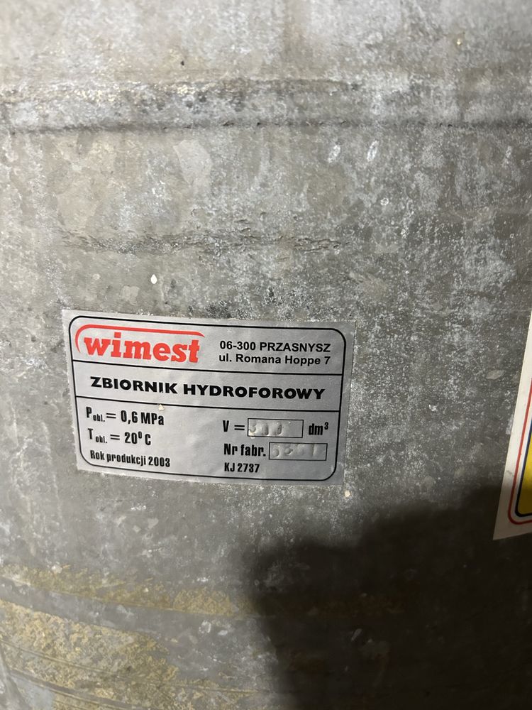 Hydrofor 300l z osprzętem