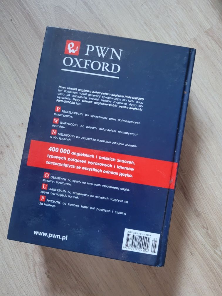 Nowy słownik angielsko-polski polsko-angielski PWN Oxford