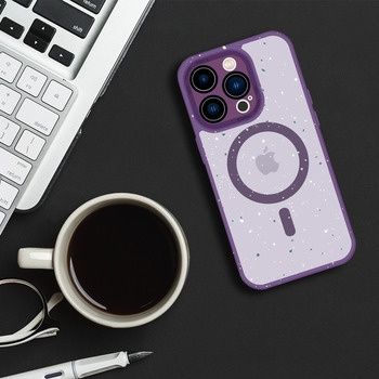 Tel Protect Magnetic Splash Frosted Case do Iphone 15 Plus Fioletowy