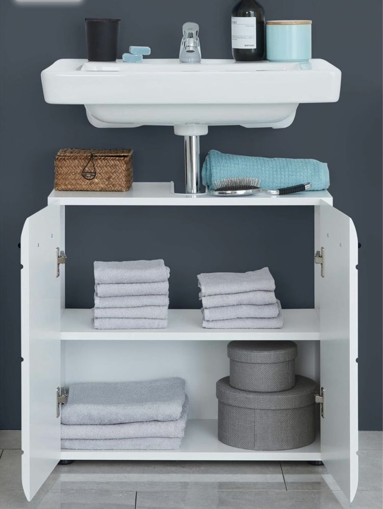 Szafka łazienkowa 60x56x31 cm front połysk, korpus mat