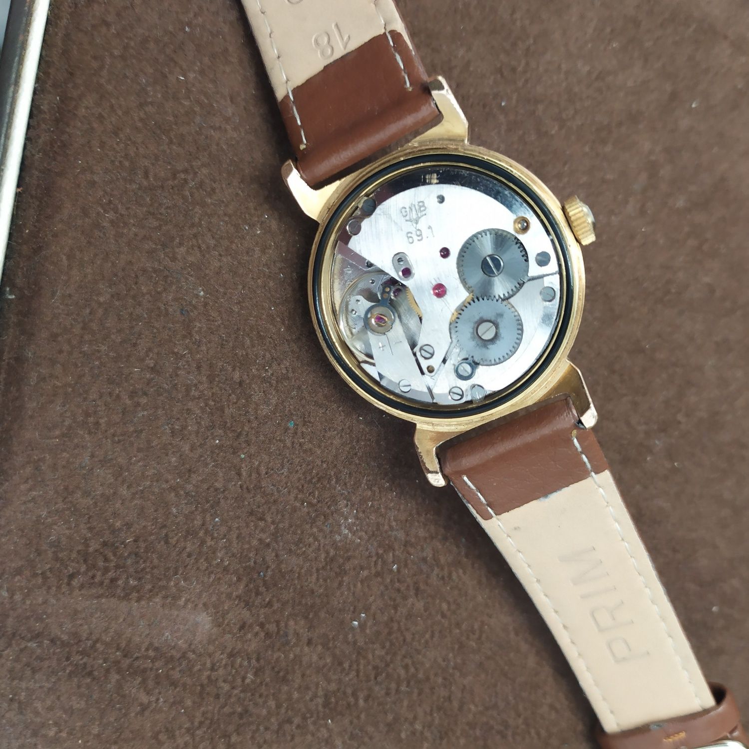 Zegarek męski glashutte mechaniczny pozłacany au