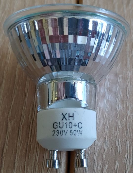 Nowa żarówka halogenowa GU10+C 230V 50W