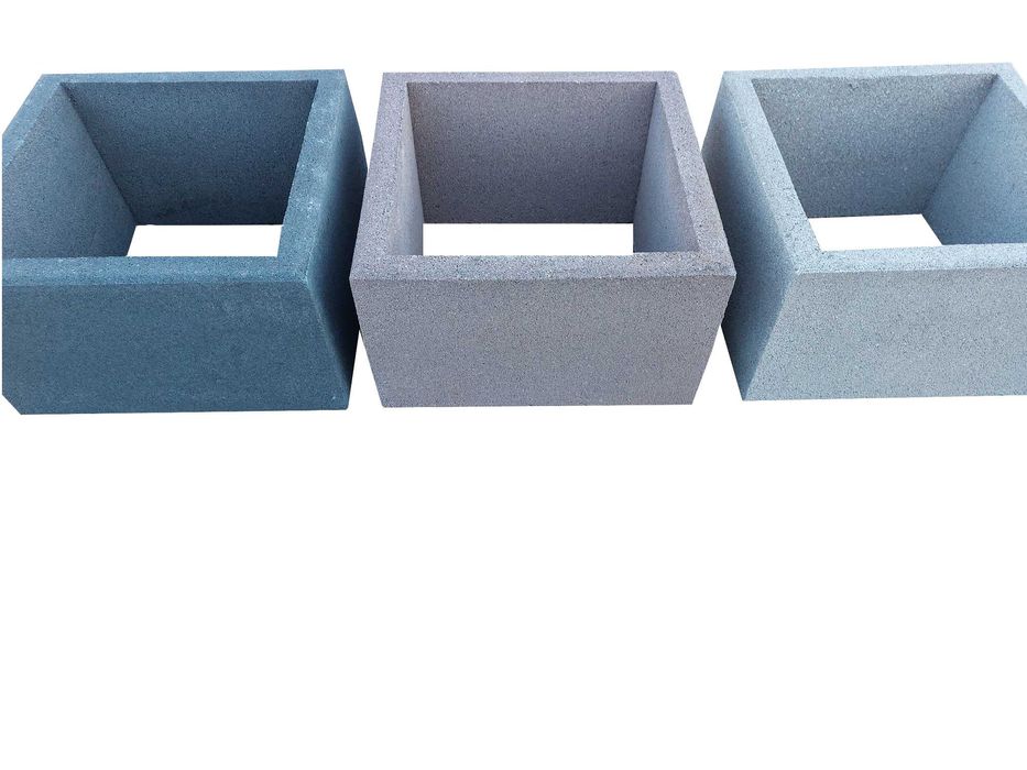 Gazony kwadratowe 40x40x30 donice betonowe ogrodzenie. Wysyłka.