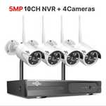Sistema de Videovigilância CCTV NVR Wi-Fi 4 Câmaras  5MP HISEEU (NOVO)