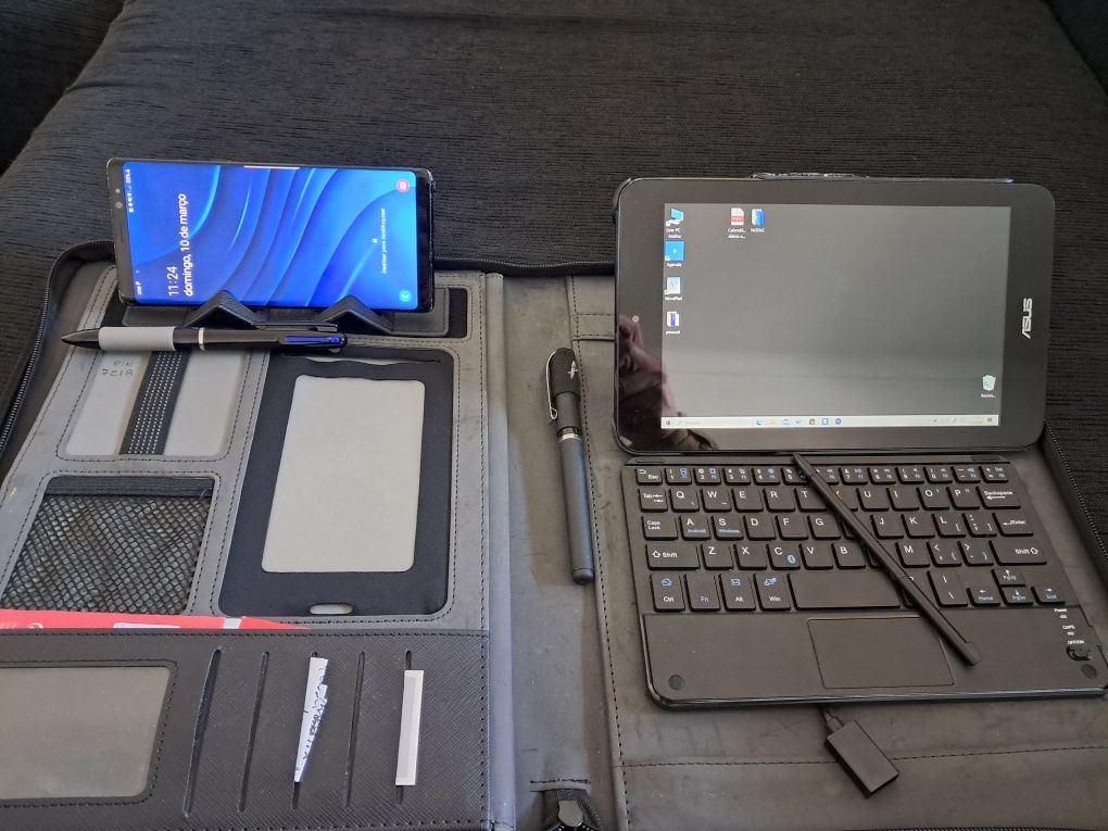 Tablet Asus escrita graphity stylus pen com teclado bluetooth pasta