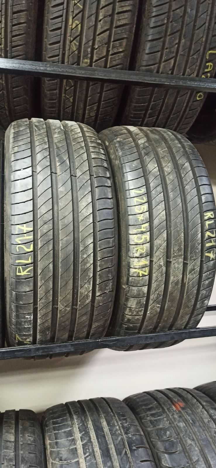 Шини літо б/у 225/45/17 Michelin primacy 4 6mm 19р rl217