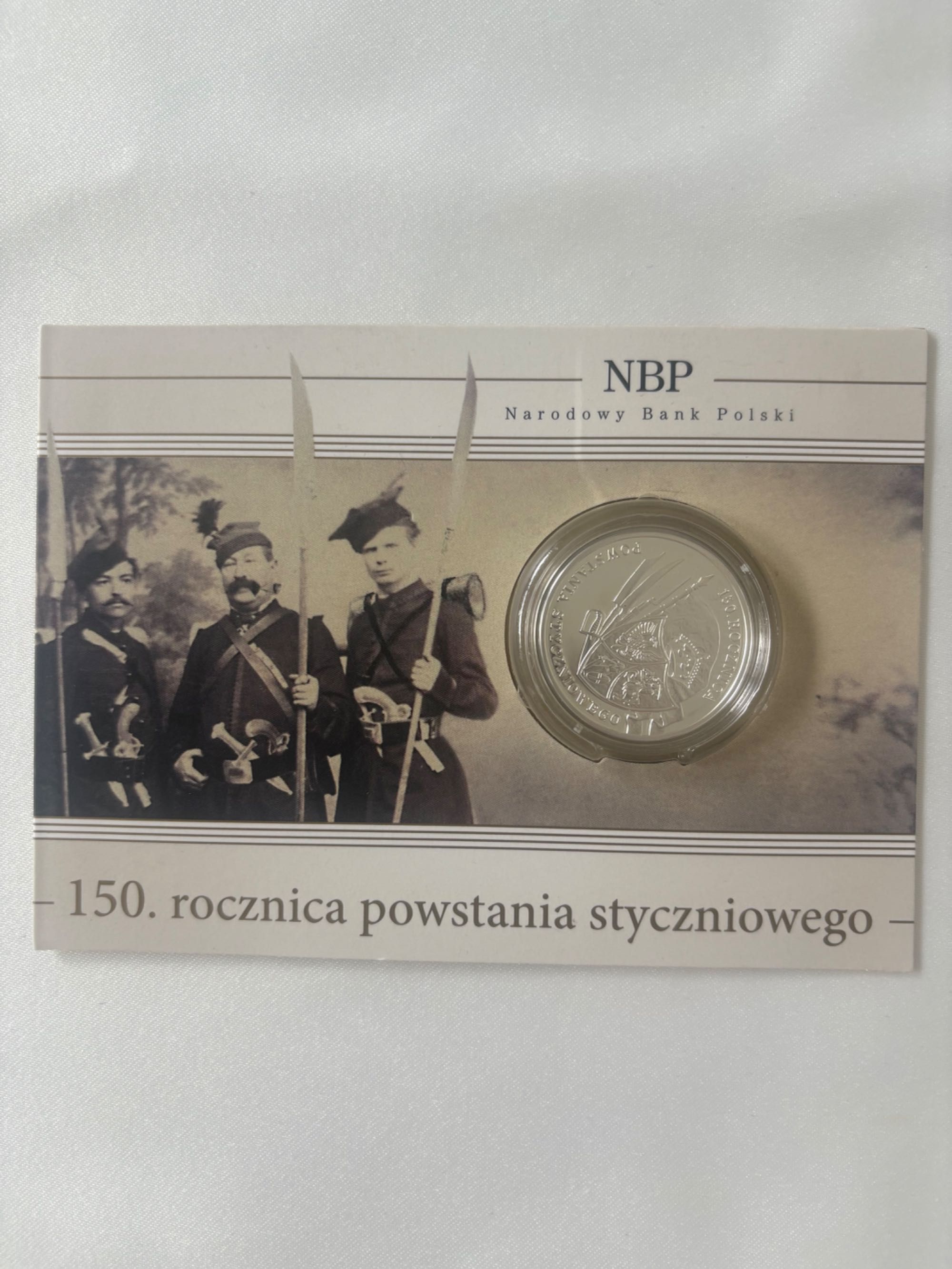 Srebrna moneta „ 150. Rocznica Postania Styczniowgo”
