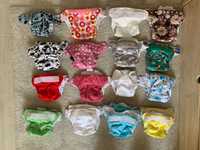 31 Fraldas reutilizáveis + absorventes + sacos