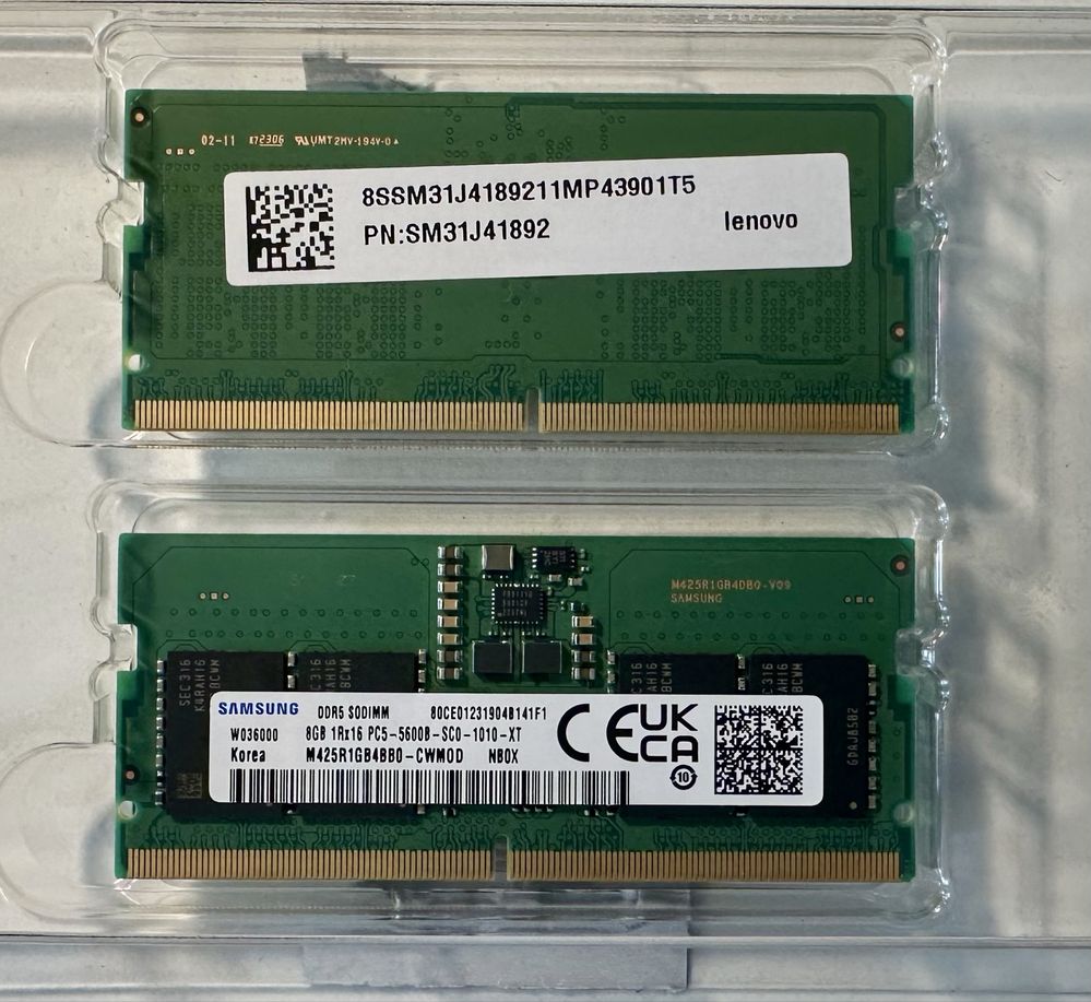 Pamięć ram 16GB Samsung DDR5 SODIMM