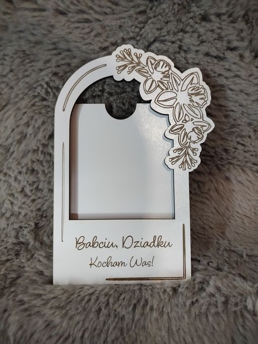 Personalizowana Ramka Magnes "Babciu, Dziadku Kocham Was!
