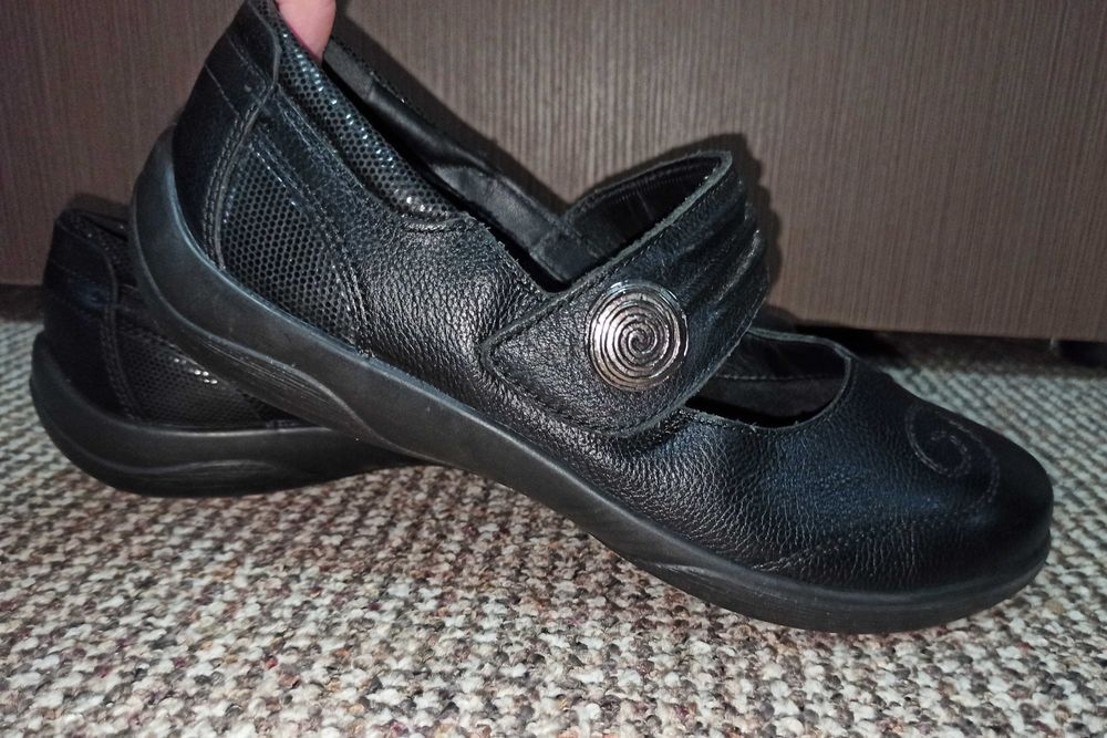 Туфли балетки padders натуральная кожа. размер 38 - 39